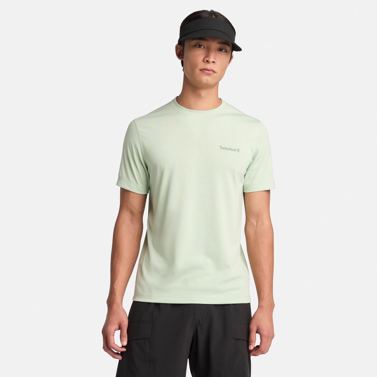 Timberland Short Sleeve Tshirt Cameo Green for Mens