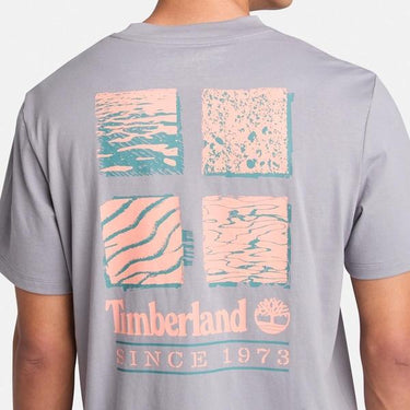 Timberland Coastal Textures Back Graphic Quicksilver for Mens