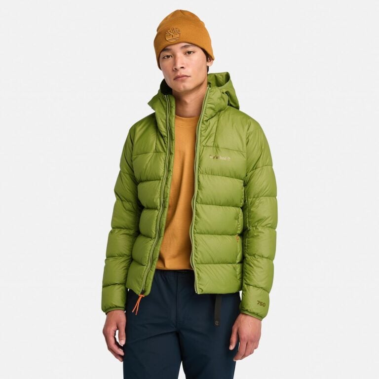 Men’s Bear Head Super Goose Down Hooded Jacket (Guacamole)