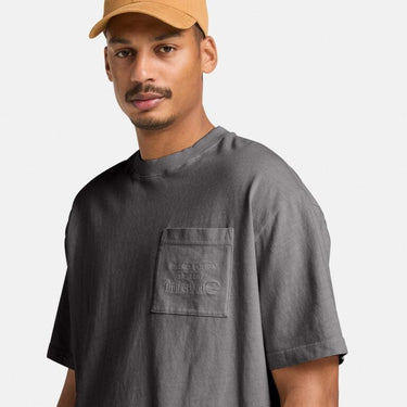 Men's Heavyweight Chest Pocket T-Shirt ( Blackened Pearl)