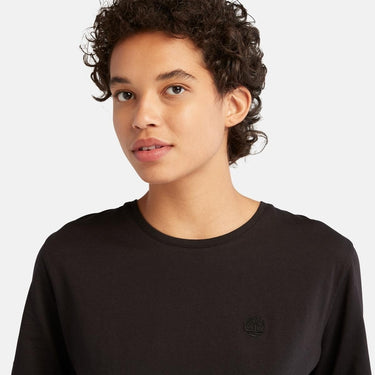 Women's Embroidered Logo T-shirt (Black)
