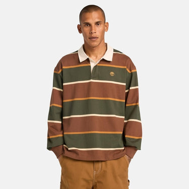 Men's Wide-Size Rugby Polo Shirt (Pinecone-Duffel bag)