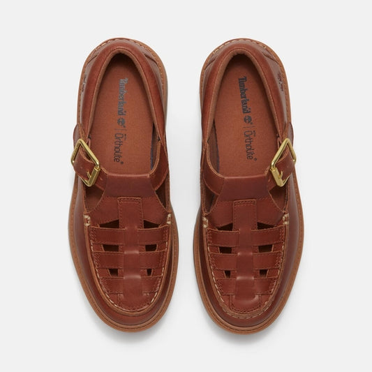 Women’s Stone Street Platform Buckle Shoe (Rust Full Grain)