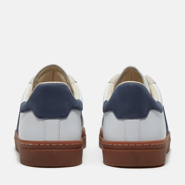 Men’s Lisbon Street Sneaker (White Full Grain with Dark Blue)