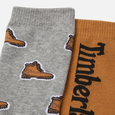 2-Pack All Over Print Crew Sock