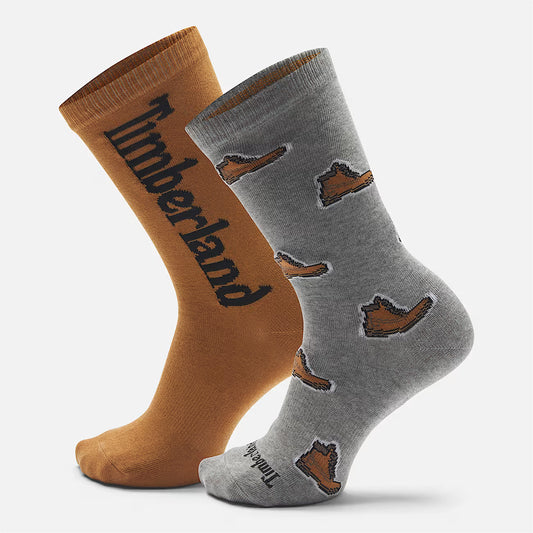 2-Pack All Over Print Crew Sock