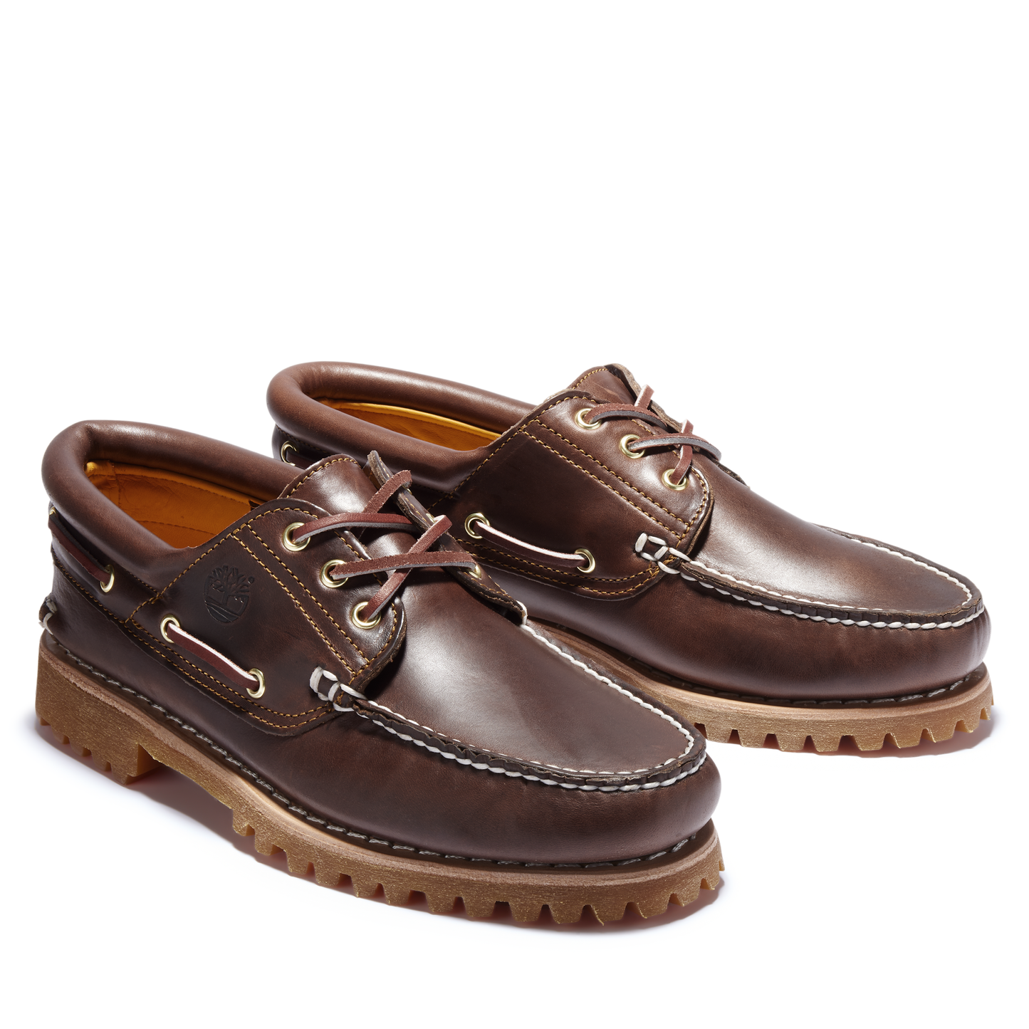 Men's Timberland 3-Eye Lug Boat Shoe (Brown)