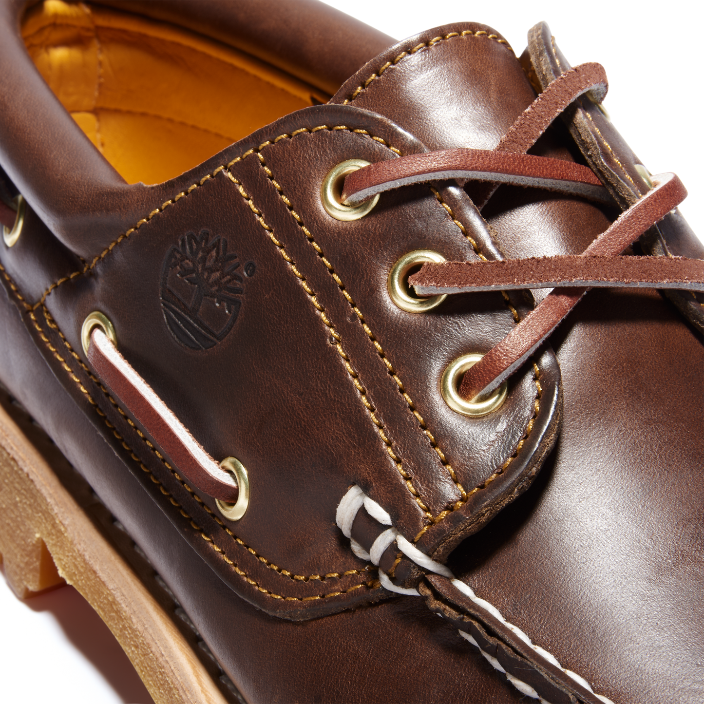 Men's Timberland 3-Eye Lug Boat Shoe (Brown)