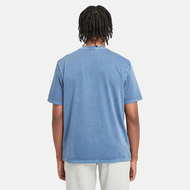 Men's Merrymack River Garment Dye Logo Graphic T-Shirt (Dark Denim)