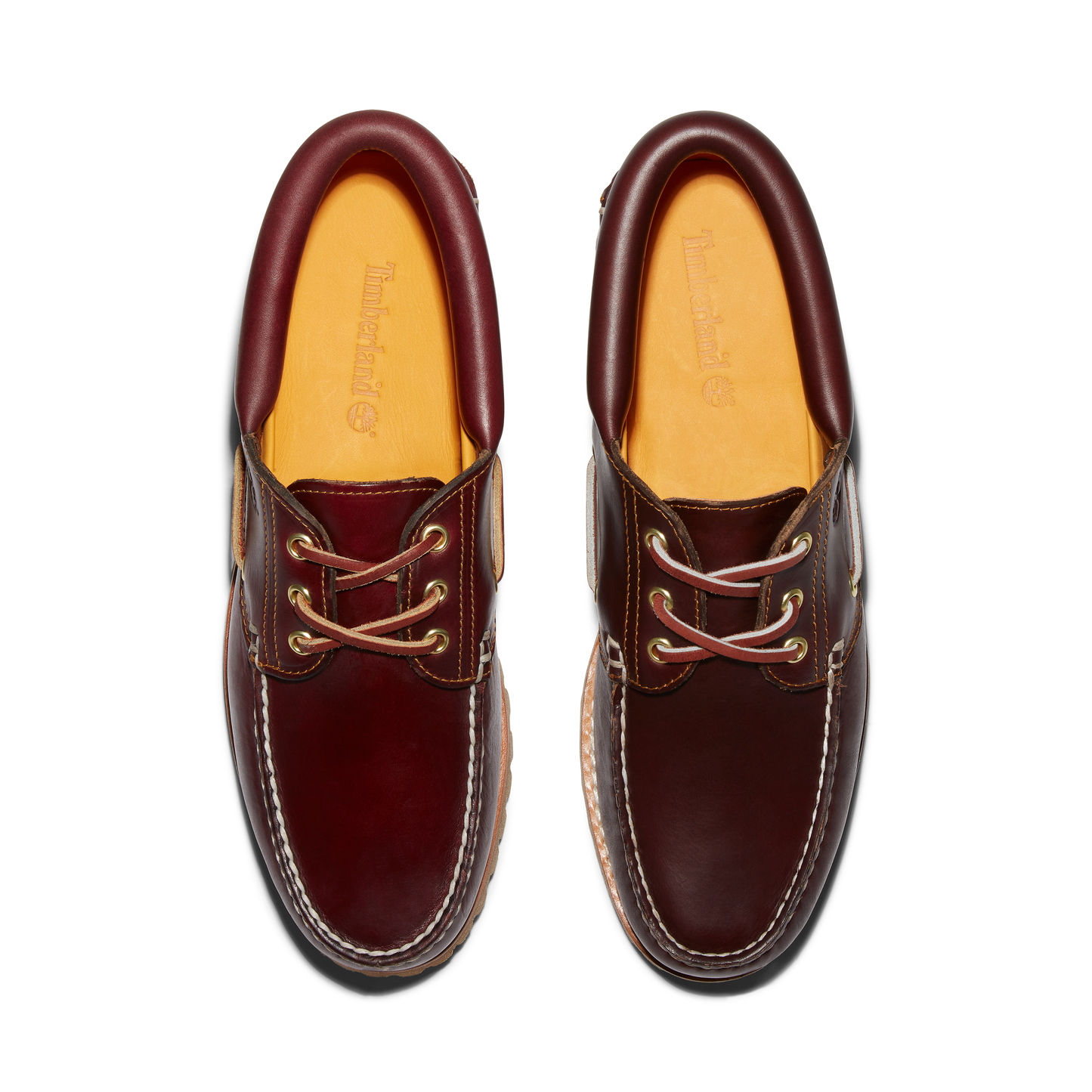 Men's Timberland 3-Eye Lug Boat Shoe (Burgundy)