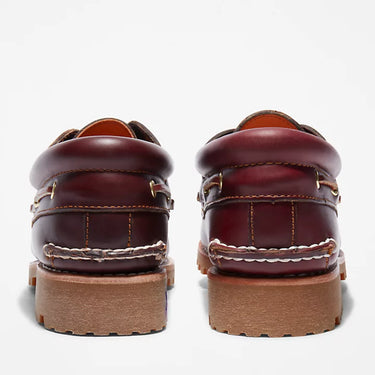 Men's Timberland 3-Eye Lug Boat Shoe (Burgundy)