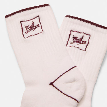 Year of the Horse Quarter Sock (White)