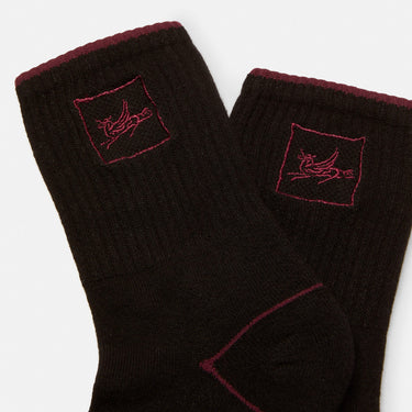 Year of the Hourse Quarter Sock (Black)