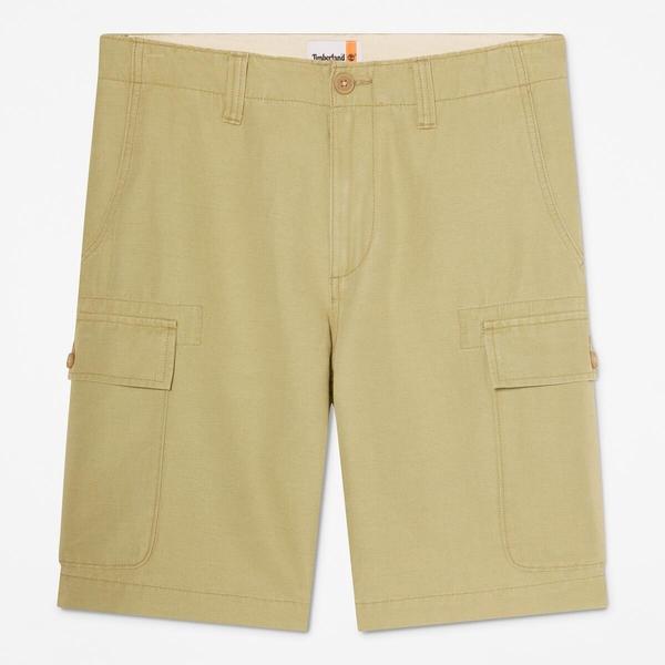 Men’s Brookline Cotton-Linen Cargo Short (Sage)