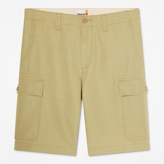 Men’s Brookline Cotton-Linen Cargo Short (Sage)