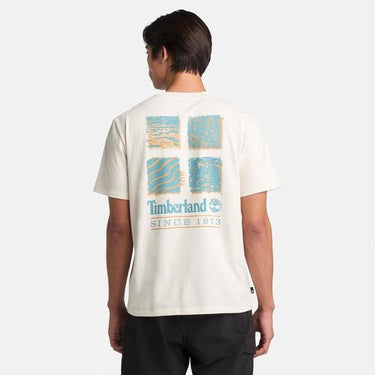Timberland Coastal Textures Back Graphic  Vintage White for Mens