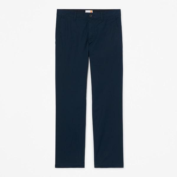 Men's Poplin Casual Trousers (Dark Sapphire)