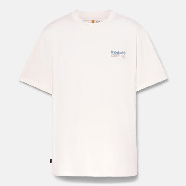 Men's Coastal Textures Back Graphic (Vintage White)