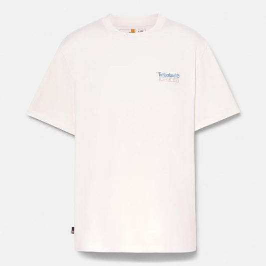 Men's Coastal Textures Back Graphic (Vintage White)