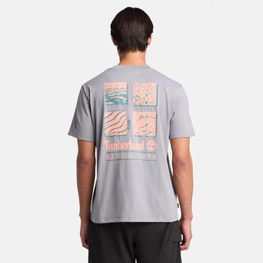 Timberland Coastal Textures Back Graphic  Quicksilver for Mens
