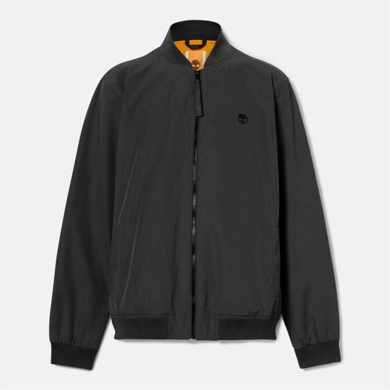 Men’s Durable Water Repellent Bomber Jacket (Black)