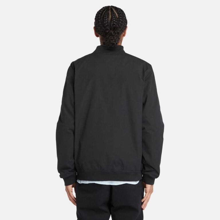 Men’s Durable Water Repellent Bomber Jacket (Black)