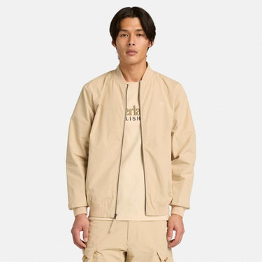 Men’s Durable Water Repellent Bomber Jacket (Safari)