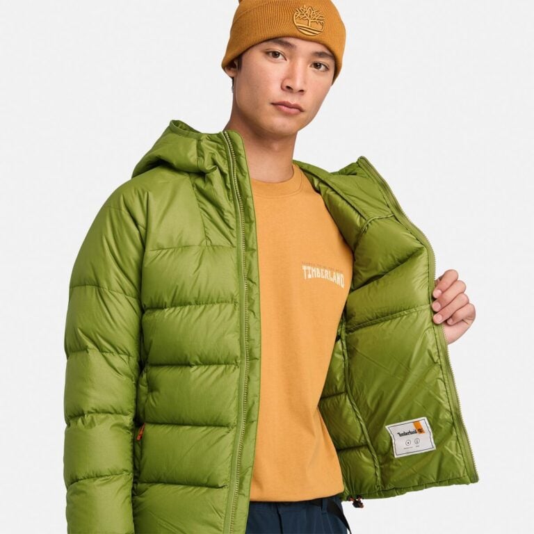 Men’s Bear Head Super Goose Down Hooded Jacket (Guacamole)
