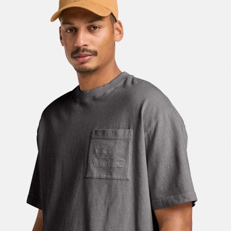 Men's Heavyweight Chest Pocket T-Shirt ( Blackened Pearl)