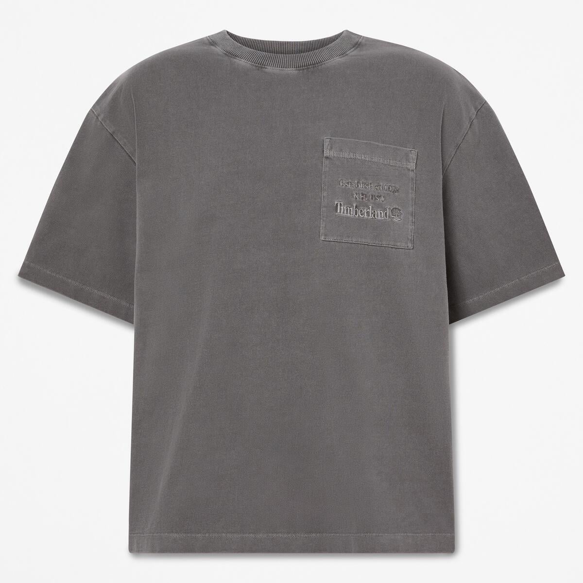 Men's Heavyweight Chest Pocket T-Shirt ( Blackened Pearl)