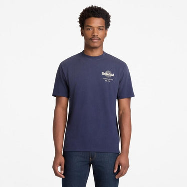 Men's Sunfaded Back Tree Logo Graphic Tee (Peacoat)
