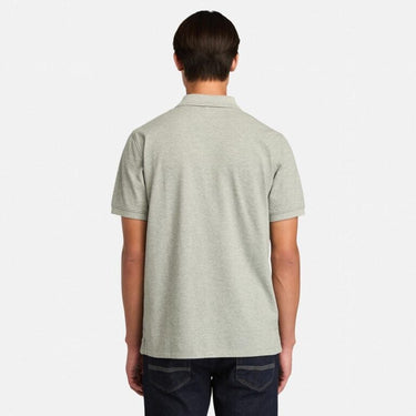 Men’s Millers River Tipped Pique Short Sleeve Polo (Medium Grey Heather)