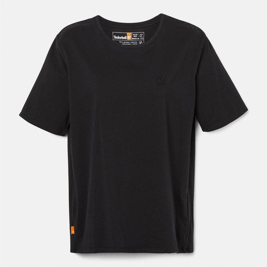 Women's Embroidered Logo T-shirt (Black)