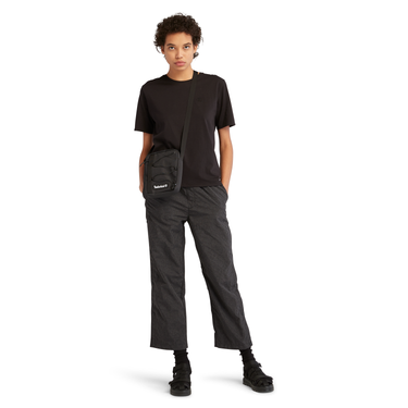 Women's Embroidered Logo T-shirt (Black)