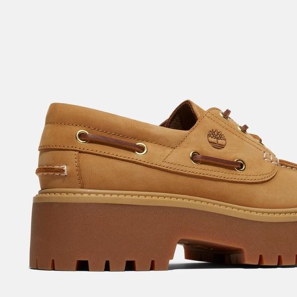 Women’s Stone Street Platform Boat Shoe (Wheat)