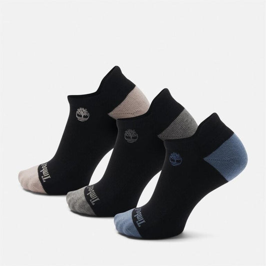 Women's 3PP No Show with Blister Pad (Jet Black)