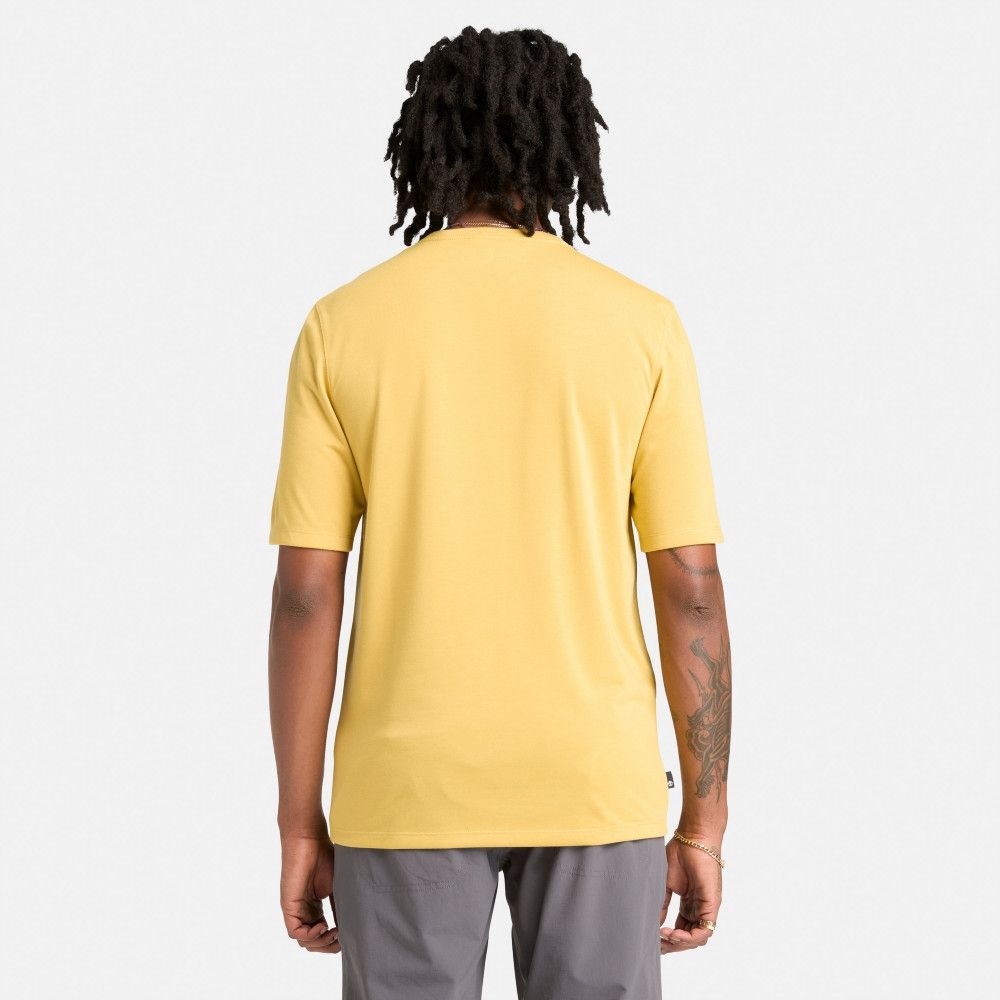 Men's Uv-Protection Logo Short Sleeve T-shirt (Olivenite)