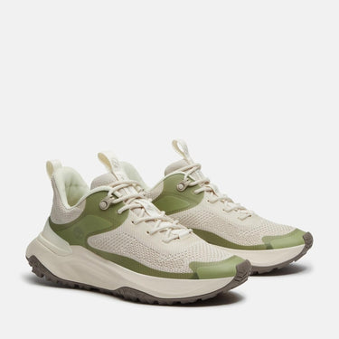 Women's Motion Access Low Lace Up Sneaker (Natural Knit w/ light green)