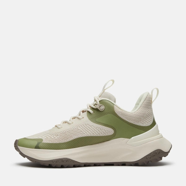 Women's Motion Access Low Lace Up Sneaker (Natural Knit w/ light green)