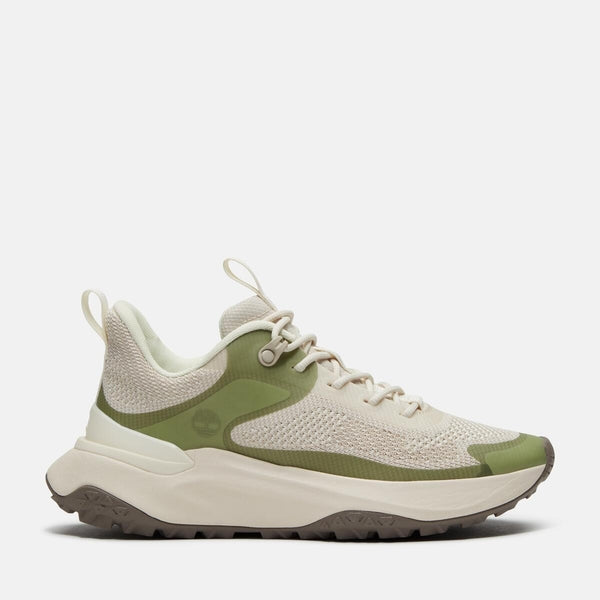 Women's Motion Access Low Lace Up Sneaker (Natural Knit w/ light green)