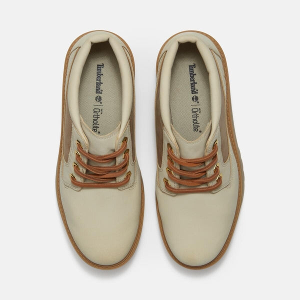Women’s Mix Tape Stone Street Mid Lace Up Waterproof Boot (Light Beige Nubuck with Medium Beige)