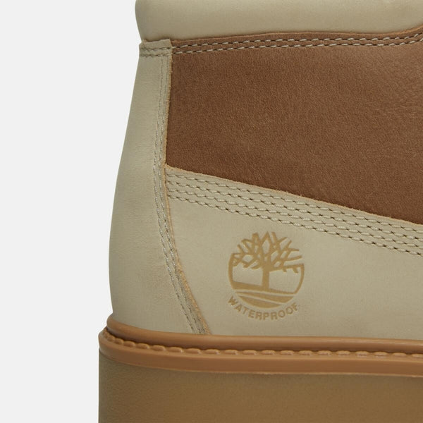 Women’s Mix Tape Stone Street Mid Lace Up Waterproof Boot (Light Beige Nubuck with Medium Beige)