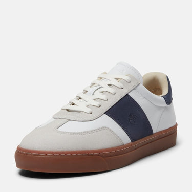 Men’s Lisbon Street Sneaker (White Full Grain with Dark Blue)