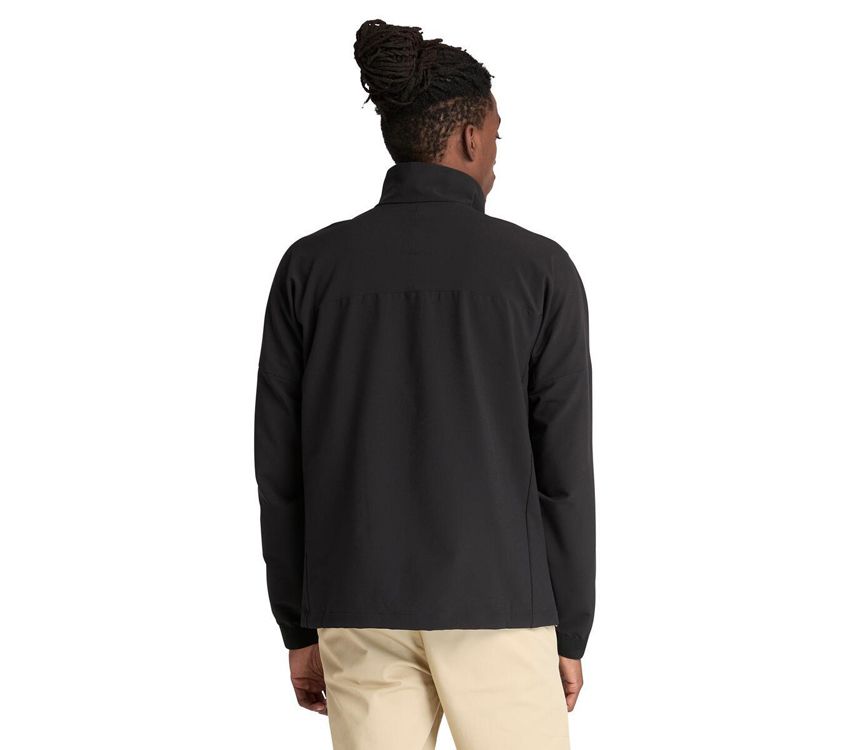 Men's Durable Water-Repellent (DWR) Softshell Jacket (Black)