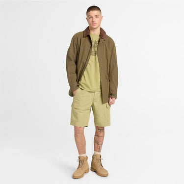 Men’s Brookline Cotton-Linen Cargo Short (Sage)