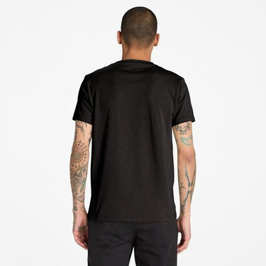 Timberland Short Sleeve Dunstan River Jersey Crew T-Shirt Black - Pavement for Mens
