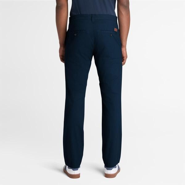 Men's Poplin Casual Trousers (Dark Sapphire)